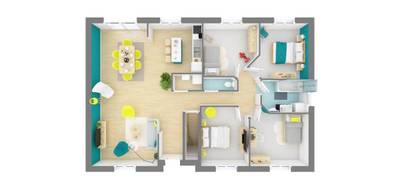 Programme terrain + maison à Nevers en Nièvre (58) de 79 m² à vendre au prix de 161498€ - 4