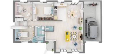 Programme terrain + maison à Pannessières en Jura (39) de 88 m² à vendre au prix de 228088€ - 4