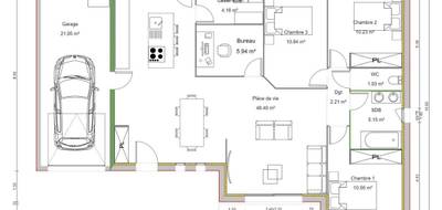 Programme terrain + maison à Saint-Cyr-sur-Menthon en Ain (01) de 100 m² à vendre au prix de 263800€ - 2