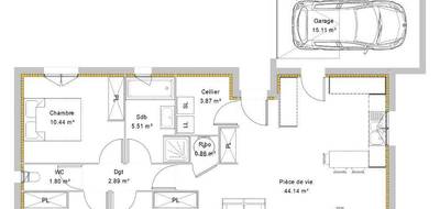 Programme terrain + maison à Denguin en Pyrénées-Atlantiques (64) de 90 m² à vendre au prix de 235000€ - 4