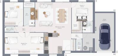 Programme terrain + maison à Maintenay en Pas-de-Calais (62) de 90 m² à vendre au prix de 189000€ - 4