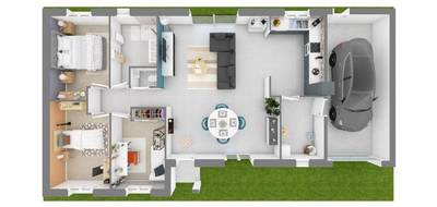 Programme terrain + maison à Écueillé en Indre (36) de 100 m² à vendre au prix de 193190€ - 2