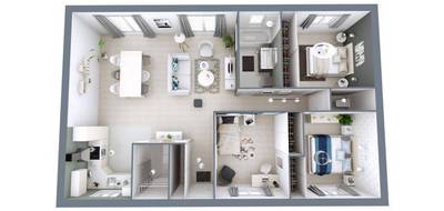 Programme terrain + maison à Capian en Gironde (33) de 64 m² à vendre au prix de 182106€ - 4