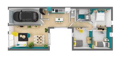 Programme terrain + maison à Bellac en Haute-Vienne (87) de 96 m² à vendre au prix de 217939€ - 4