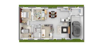 Programme terrain + maison à Levroux en Indre (36) de 108 m² à vendre au prix de 184250€ - 3