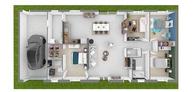 Programme terrain + maison à Levroux en Indre (36) de 118 m² à vendre au prix de 202250€ - 2