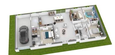 Programme terrain + maison à Levroux en Indre (36) de 118 m² à vendre au prix de 208000€ - 3