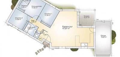 Programme terrain + maison à Vendres en Hérault (34) de 100 m² à vendre au prix de 394000€ - 4