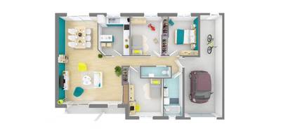 Programme terrain + maison à Dun-sur-Auron en Cher (18) de 100 m² à vendre au prix de 170091€ - 4