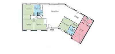 Programme terrain + maison à Saint-Fiel en Creuse (23) de 88 m² à vendre au prix de 181735€ - 4