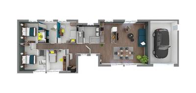 Programme terrain + maison à Dole en Jura (39) de 111 m² à vendre au prix de 417100€ - 4