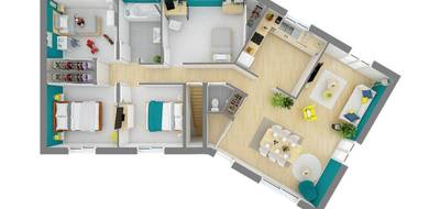 Programme terrain + maison à Champvans en Jura (39) de 93 m² à vendre au prix de 199260€ - 3