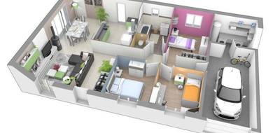 Programme terrain + maison à Polliat en Ain (01) de 85 m² à vendre au prix de 218000€ - 4