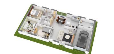 Programme terrain + maison à Villedieu-sur-Indre en Indre (36) de 82 m² à vendre au prix de 187860€ - 3