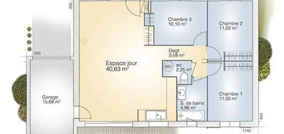Programme terrain + maison à Roujan en Hérault (34) de 83 m² à vendre au prix de 240000€ - 4
