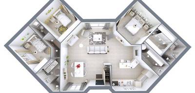Programme terrain + maison à Saint-Nexans en Dordogne (24) de 99 m² à vendre au prix de 189250€ - 4