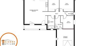 Programme terrain + maison à Champvans en Jura (39) de 89 m² à vendre au prix de 207460€ - 4
