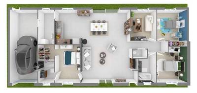 Programme terrain + maison à Déols en Indre (36) de 118 m² à vendre au prix de 238000€ - 2