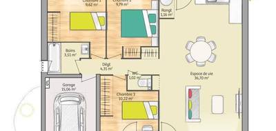 Programme terrain + maison à Villers-Bocage en Calvados (14) de 76 m² à vendre au prix de 175000€ - 4