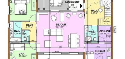 Programme terrain + maison à Anthon en Isère (38) de 141 m² à vendre au prix de 789000€ - 2