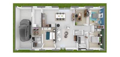 Programme terrain + maison à Ardentes en Indre (36) de 108 m² à vendre au prix de 199640€ - 3