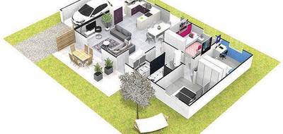 Programme terrain + maison à Rochetoirin en Isère (38) de 80 m² à vendre au prix de 260000€ - 3