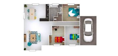 Programme terrain + maison à Villars-les-Dombes en Ain (01) de 95 m² à vendre au prix de 335000€ - 3