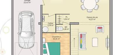 Programme terrain + maison à Le Neubourg en Eure (27) de 89 m² à vendre au prix de 215900€ - 4