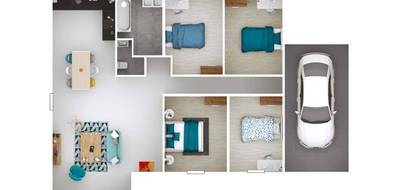 Programme terrain + maison à Montcet en Ain (01) de 101 m² à vendre au prix de 214700€ - 3