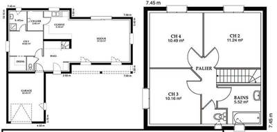 Programme terrain + maison à Foëcy en Cher (18) de 136 m² à vendre au prix de 269968€ - 4
