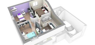 Programme terrain + maison à Morestel en Isère (38) de 91 m² à vendre au prix de 309610€ - 2