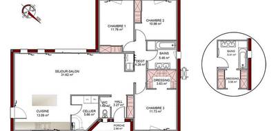 Programme terrain + maison à Maignaut-Tauzia en Gers (32) de 103 m² à vendre au prix de 216900€ - 1