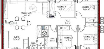 Programme terrain + maison à Gimont en Gers (32) de 98 m² à vendre au prix de 225900€ - 1