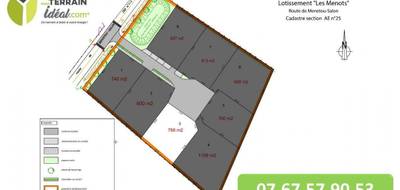 Terrain seul à Fussy en Cher (18) de 766 m² à vendre au prix de 64000€ - 1