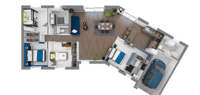 Programme terrain + maison à Paray-le-Monial en Saône-et-Loire (71) de 106 m² à vendre au prix de 245100€ - 4