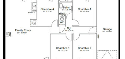 Programme terrain + maison à Chaponnay en Rhône (69) de 91 m² à vendre au prix de 352000€ - 3