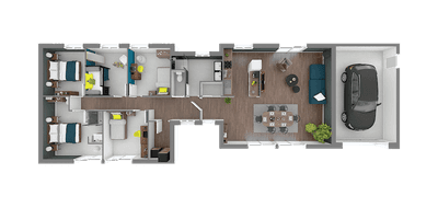 Programme terrain + maison à Saint-Sulpice-le-Guérétois en Creuse (23) de 90 m² à vendre au prix de 254045€ - 3
