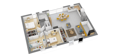 Programme terrain + maison à Vicq-sur-Gartempe en Vienne (86) de 550 m² à vendre au prix de 133656€ - 3