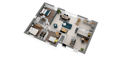 Programme terrain + maison à Ingré en Loiret (45) de 488 m² à vendre au prix de 224416€ - 3