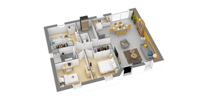 Programme terrain + maison à Saint-Hilaire-Saint-Mesmin en Loiret (45) de 848 m² à vendre au prix de 255008€ - 3