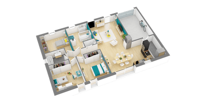Programme terrain + maison à Loudun en Vienne (86) de 480 m² à vendre au prix de 154908€ - 3