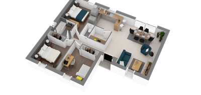 Programme terrain + maison à La Meilleraye-de-Bretagne en Loire-Atlantique (44) de 360 m² à vendre au prix de 158678€ - 3