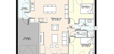 Programme terrain + maison à Loudun en Vienne (86) de 399 m² à vendre au prix de 143997€ - 3