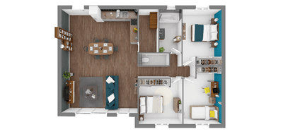 Programme terrain + maison à Saint-Mitre-les-Remparts en Bouches-du-Rhône (13) de 464 m² à vendre au prix de 449870€ - 3