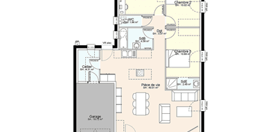 Programme terrain + maison à Dissay en Vienne (86) de 449 m² à vendre au prix de 195529€ - 3