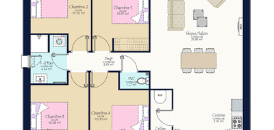 Programme terrain + maison à Vieillevigne en Loire-Atlantique (44) de 250 m² à vendre au prix de 200750€ - 3