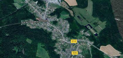 Terrain seul à Pinon en Aisne (02) de 674 m² à vendre au prix de 30000€