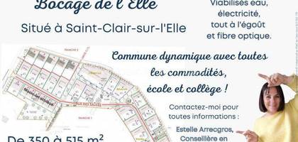 Terrain seul à Saint-Lô en Manche (50) de 480 m² à vendre au prix de 40500€