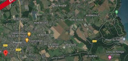 Terrain seul à Plouha en Côtes-d'Armor (22) de 619 m² à vendre au prix de 77000€