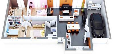Programme terrain + maison à Feillens en Ain (01) de 1020 m² à vendre au prix de 252974€ - 3